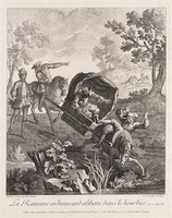 KG 12979
<br/>
Wrok als de brancart in de modderpoel valt
<br/>
<em>Oudry, Jean-Baptiste (1686-1755)</em>